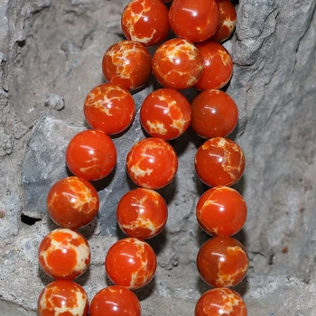 Moda portocaliu împărat piatra imperial liber margele rotunde de 6mm 8mm 10mm de înaltă calitate femei bijuterii de luare 15inch B128