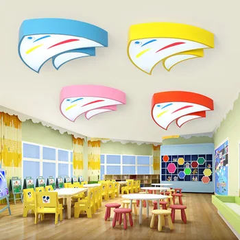 Moderne de Inteligenta pentru Copii de Protecție a Ochilor Lampa Iluminat Interior cu LED Lumina Plafon 110V 220V Grădiniță Camera Copiilor