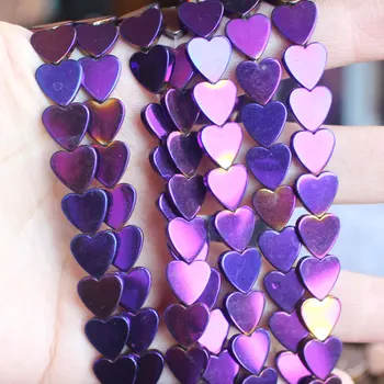 Naturale Hematit placat cu forma de Inima de culoare 2x4 -10mm 15inch pe fir, Pentru DIY Colier Bracelat de Luare de Bijuterii !