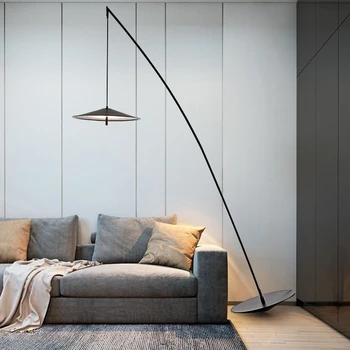 Nordic post modern roșu net pescar lampa nimeni nu cade de pescuit living lampa de podea simplă expoziție hall, dormitor cu led-uri de studiu