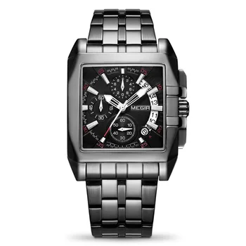 Om de afaceri Watch Mens Ceasuri de Lux Originale Megir Tendință Multi-funcția de Cronograf din Oțel Band transfrontaliere Cuarț Ceas de mână