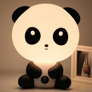 Panda/Câine/Ursul Desene animate Lumina de Noapte pentru Copii Pat Lampa de Noapte de Dormit Lampa Pentru Camera Copiilor Lumină UE/SUA Plug