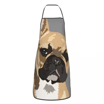 Pop Art Cafeniu Bulldog francez Preparate Grill Coacere Șorț de Ulei-dovada Câine Șorțuleț pentru Manichiurista GRĂTAR Petrecere