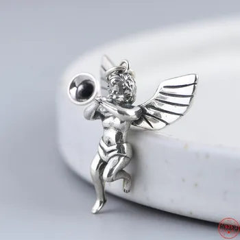 S925 Argint Pandantive 2022 Nou Popular Aripă de Înger Trompeta Solid Argentum Moda Bijuterii Amuleta pentru Barbati Femei