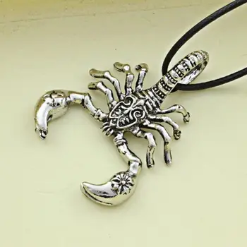 Scorpion În Formă De Colier De Aur De Argint De Culoare Placat Cu Oțel Inoxidabil De Epocă În Stil European Ornamente
