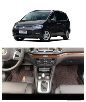 Se potriveste Pentru Volkswagen Sharan 7 locuri 2012 2013 2014 2015 2016 2017 2018 Versiunea Mare Lux Jos Covoare Pas Covoare Covorase