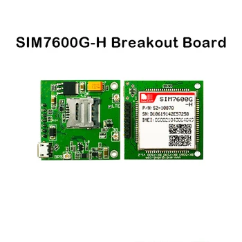SIMCOM SIM7600G-H Breakout bord LTE-FDD B1/B2/B3/B4/B5/B7/B8/B12/B13/B18/B19/B20/B25/B26/B28/B66 LTE-TDD B34/B38/B39/B40/B41