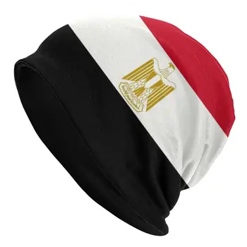 Unisex Capota Cald Iarna Tricot Pălărie Bărbați Femei Steagul Egiptului Rece Chelioși Căciuli Capace Pentru Adulți Căciulă Pălării În Aer Liber, Cap De Schi