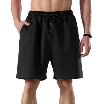 Vara Casual pantaloni Scurți pentru Bărbați și Americane Culoare Solidă Vrac Big Quick-uscare Respirabil Cinci puncte Pantaloni de Funcționare Sport Nou