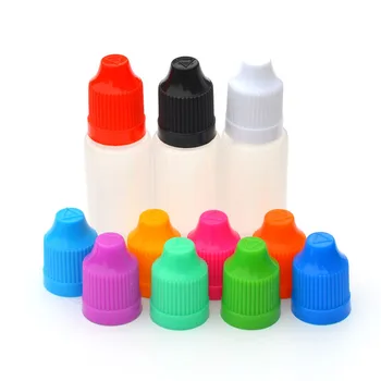 100buc PE Moale 15ml Plastic Sticluta cu Ac pentru Ochi E Lichid Vail Cu protecție pentru copii Dropper Sticle Goale