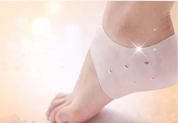 10pair 20buc 2016 Noi fi asa de dezvoltata îngrijire picioare șosete Silicon Gel Hidratant Șosete Toc cu gaura de Cracare Picior de Îngrijire a Pielii Protectori