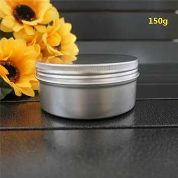 150g 150ml 82*38mm Argint Gol Rotund de Aluminiu Cutie de Metal Cutii Crema Cosmetice DIY Reîncărcabile Borcan de Ceai Oală de Aluminiu