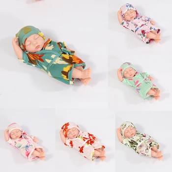 20cm Renăscut Păpuși Realiste de Simulare Copilul Silicon Renăscut Jucării Corp Plin de Silicon Mini Drăguț Renăscut Baby Doll Fata Cadou