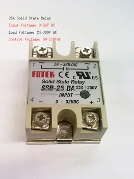 25DA RSS intrare 3-32V DC sarcină 24-380V curent ALTERNATIV monofazat curent ALTERNATIV solid state relay
