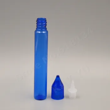 3800pcs 15ml pen sticla de plastic albastru lichid dropper sticla cu picurator, sticle PET cu șurub normal capac en-gros