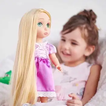 40cm Disney Alba ca Zapada, Rapunzel Printesa Aisha Ann Papusa Salon Fată Păpușă Cutie de Cadou de Colectare de Jucării pentru Copii de Companie Jucării