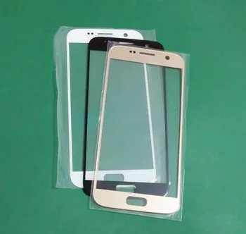 5pcs pentru Samsung Galaxy S6 G920 S7 G930 Ecran LCD Tactil Frontal exterior Lentile de Sticlă +oca de Înlocuire