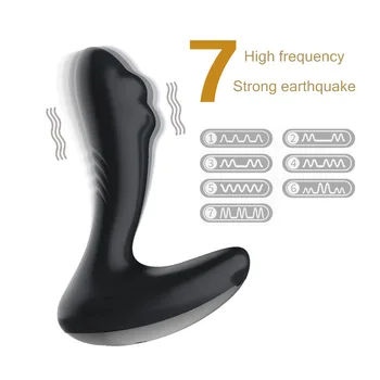 7 Higi Frecvența Puternic Earchquake Srechargeable Control de la Distanță de Silicon vibrator Anal Vibrator de Prostata pentru Masaj Vibrator pentru Bărbați
