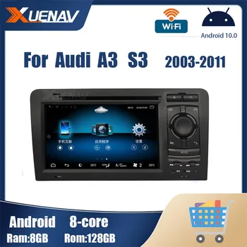 Android Auto Multimedia Player pentru Audi A3 S3 2003-2011 GPS Radio Stereo wireless carplay 2 din HD Touch Ecran unitatea de cap