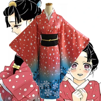 Anime, benzi Desenate Demon Slayer Kimetsu nu Yaiba Costume Cosplay Zăpadă Cosplay Costum Femeile Japoneze Kimono Uniforme Haine Haine