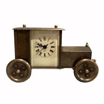 Colecția De Antichități Cupru Pur Auto Mecanice Ceas De Birou Acasa Birou Ornamente Decor, Artizanat Ceasuri