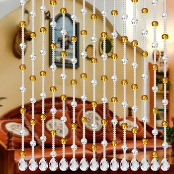 Cristal Șirag De Mărgele De Sticlă Cortina De Lux Living, Dormitor Cu Ușă Fereastră Decor Nunta De Nunta De Lux Provizii De Interior Decor Acasă