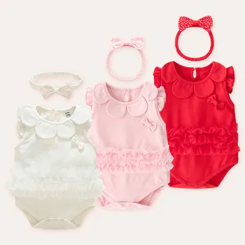De Vară 2020 fata de copil haine de Bumbac Minunat fata nou-născut tripleți stil Printesa copil copilul romper baby girl onesie 3 6m