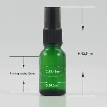 DIY cosmetice sticla de parfum spray 15ml flacoane de sticlă cu ceață pulverizator, en-gros de 0.5 oz sticla cu pompa
