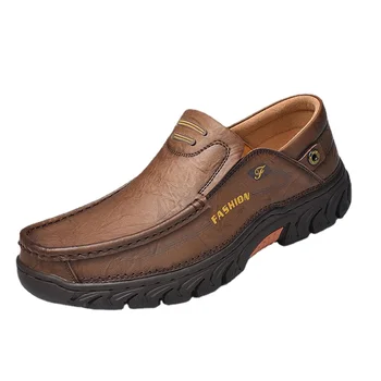 E69 de Mari Dimensiuni pentru Bărbați Pantofi pentru Bărbați de Moda Confortabil, rezistent la Uzura Plat Confortabil Valul de Oameni de Zăpadă Cizme din Piele Pantofi Casual