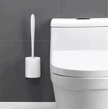Gratuit de Unghii Perie de Toaletă Titularul Set Baie Perie de Toaletă Rack Toaletă Perie Montat pe Perete Toaletă instrumente de curățare
