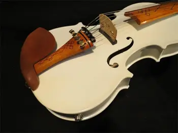Manual MAI bun Model Acustic Vioara Violino de Culoare Alba cu 5 Corzi Electric 4/4 Vioara Caz Arc pe bază de Colofoniu