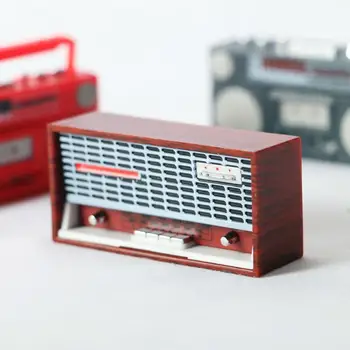 Miniatura Jucărie la Modă Eco-friendly Nici o Deformare in Miniatura Radio Vintage Model in Miniatura, Radio, Mini-Record de Emisie-recepție