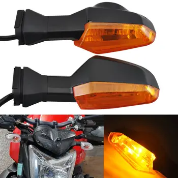 Motocicleta din Spate Lumina de Semnalizare Amber Obiectiv Indicatori cu LED-uri de Semnalizare se Potriveste Pentru Kawasaki NINJA ZX-6R 250R 300 650 1000