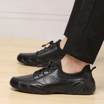 Omul Pantofi în aer liber Clasic Casual, Pantofi Plat din piele Respirabil Exterior rezistent la Uzură de Moda de sex Masculin Pantofi barbati adidasi