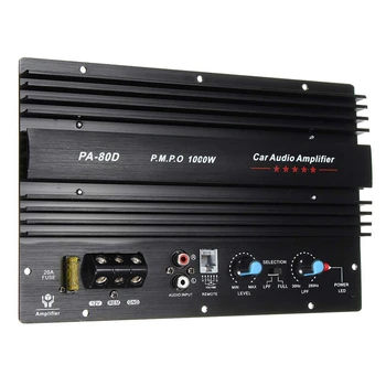 PA-80D 12V 1000W Car Audio de Mare Putere Amplificator Amp Bord Puternic Subwoofer Bass Amp Player Auto
