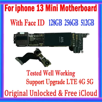 Pentru iPhone 13 Mini-Placa de baza Cu Fața ID 128G 256G Original Deblocat Gratuit iCloud Logica Bord Complet Testat Suport Actualizare Placa