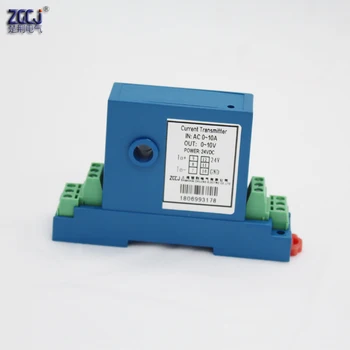 perforare AC 0-10A Curent Transmițător 4-20mA, 0-10V de ieșire 10A ac Perforate amperi traductor de semnal