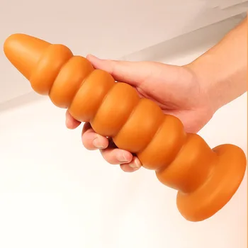 Silicon ventuza butt plug anal margele adult erotic masturbare anus dilatator expander fraier anal plug jucarii sexuale pentru femei barbati