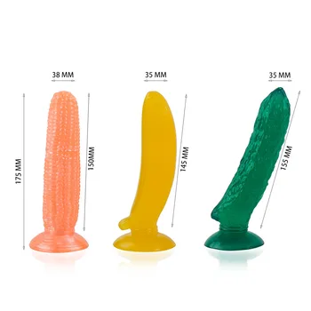 Simulare de fructe masturbari sex feminin produs vibrator adult masturbari fraier mare dildo anal plug femeie fetish om jucărie sexuală