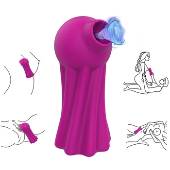 Suge & Lins Limba Vibrator Adult Jucărie Sexuală Pentru Femei Vibratoare Biberon G-spot Fraier Stimulator Clitoris Masturbari sex Feminin