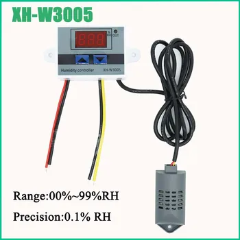W3005 Digital Umiditate Controller Umiditate Instrument de Control Comutator comandat prin Higrostat Higrometru 10A Senzor de Umiditate 12V 24V AC220V
