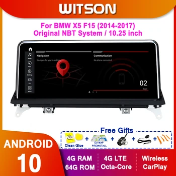 WITSON Android 10.0 8 core Auto multimedia player Pentru BMW X5 F15/X6 E71 (2014-2017) Original NBT Sistem