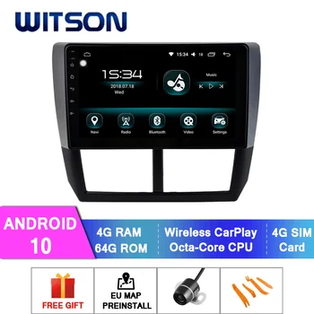 WITSON Android 10.0 DVD AUTO SISTEM pentru SUBARU FORESTER 2008 masina dvd player link/DAB suport